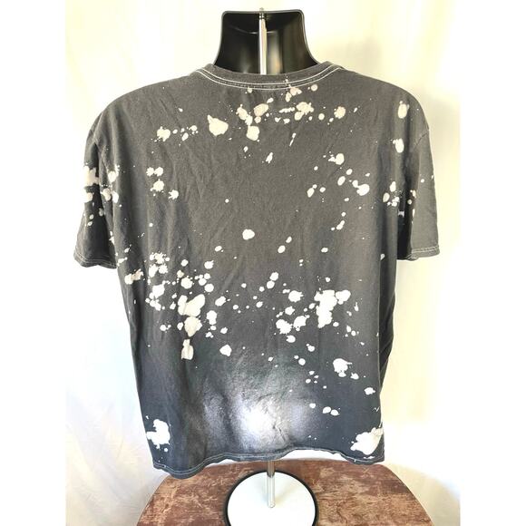 Jurassic World T-Rex Bleached Graphic Tee XL Black - Picture 2 of 5
